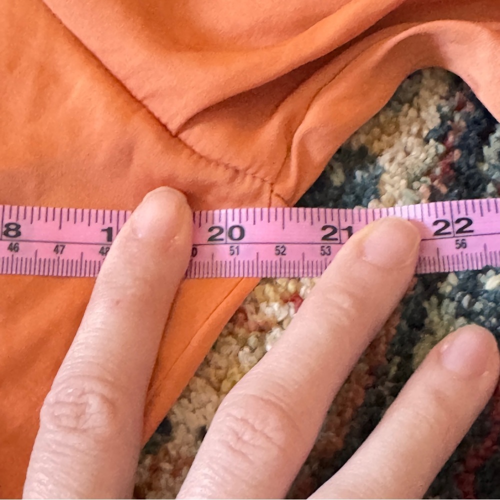 Free People Orange Long-Sleeve Ruched Waist Top - Picture 8 of 10